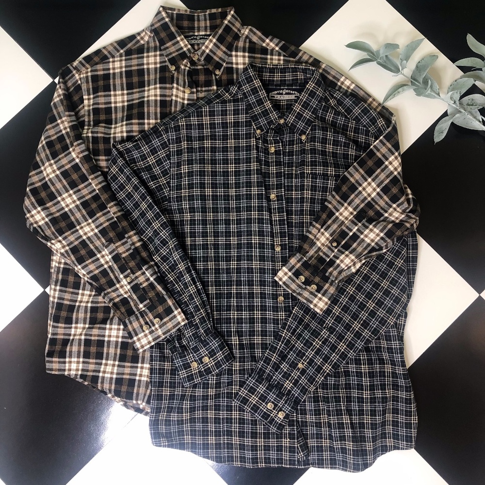 [M] *2 for 1* Long Sleeved Flannel Shirts LIKE NEW
